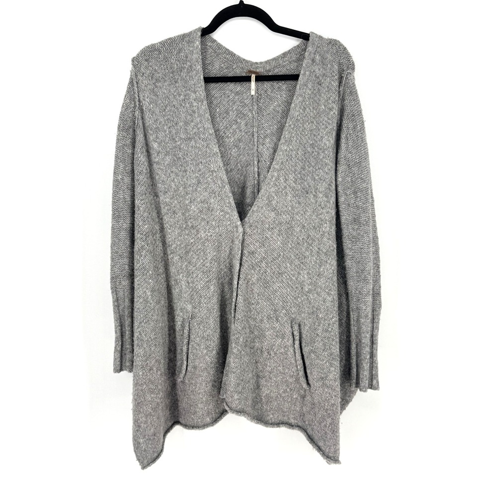 Free People Womens Boho Oversized Open Knit Cotton Blend Cardigan Sweater Size S